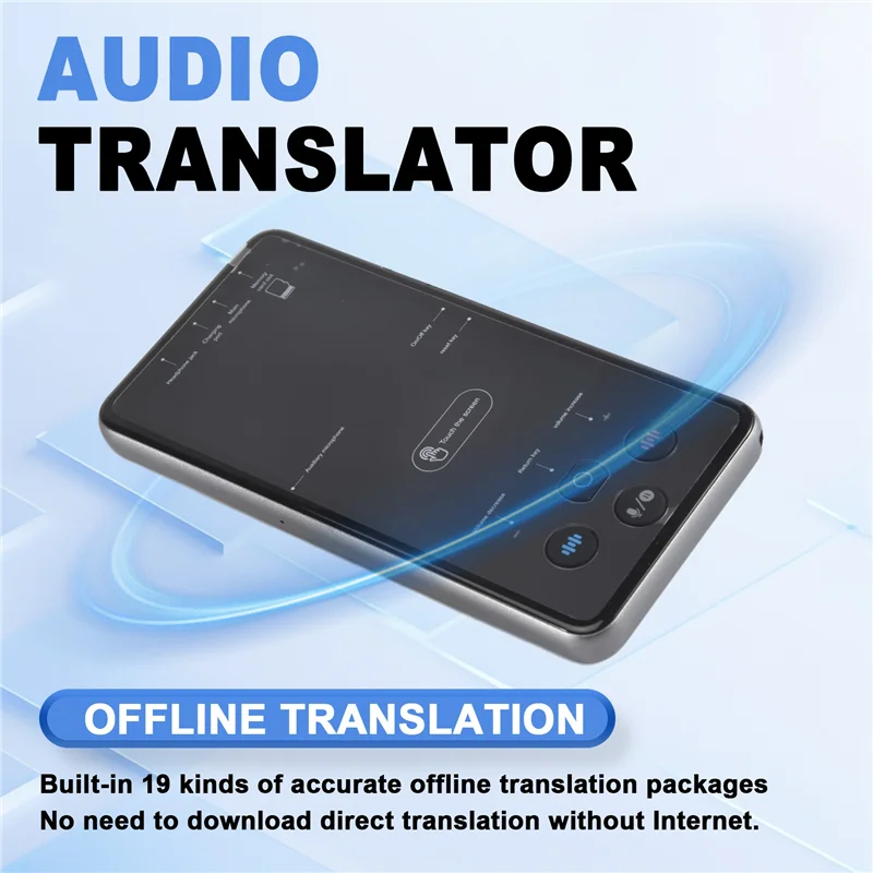 S85 Pro Portable Audio Translator 138 Language Recording 19 Offline Real Time Chatgpt AI Voice Photo Group Translation-AU47