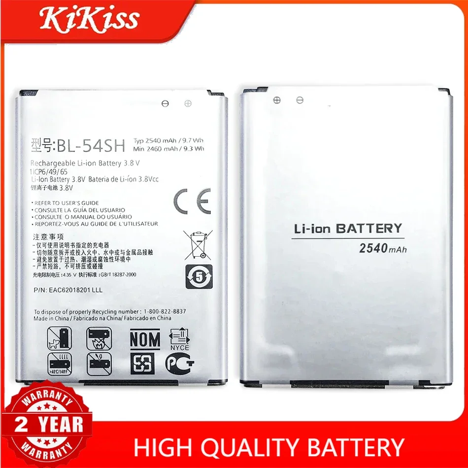 BL-54SH 2540mAh аккумулятор для мобильного LG Optimus G3 Beat Mini G3s G3c B2MINI G3mini D724 D725 D728 D729 D722 D22 BL 54SH