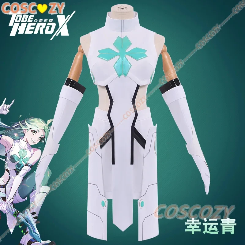 

⚽2026 Anime To Be Hero X Lucky Cyan Cosplay Costume Wig Sexy Uniform Outfit Gloves Stockings Women Girls Carnival Party Con P⚽#￥