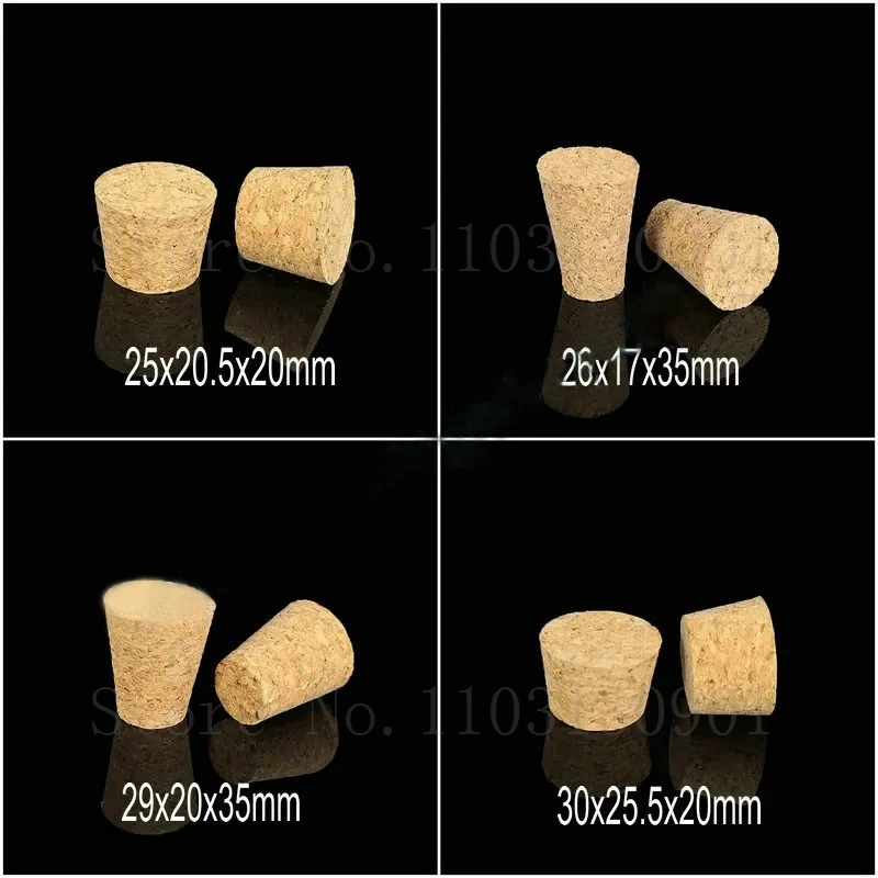 20Pcs/lot Laboratory 18mm-54mm Soft Wooden Stopper Pudding Bottle Wine Jar Cork Stopper