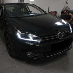 Auto Headlight Assembly For VW Golf 6 MK6 2010-2012 Upgrade Golf 7.5 LED Car Head Lights Projector Double lens Accessories