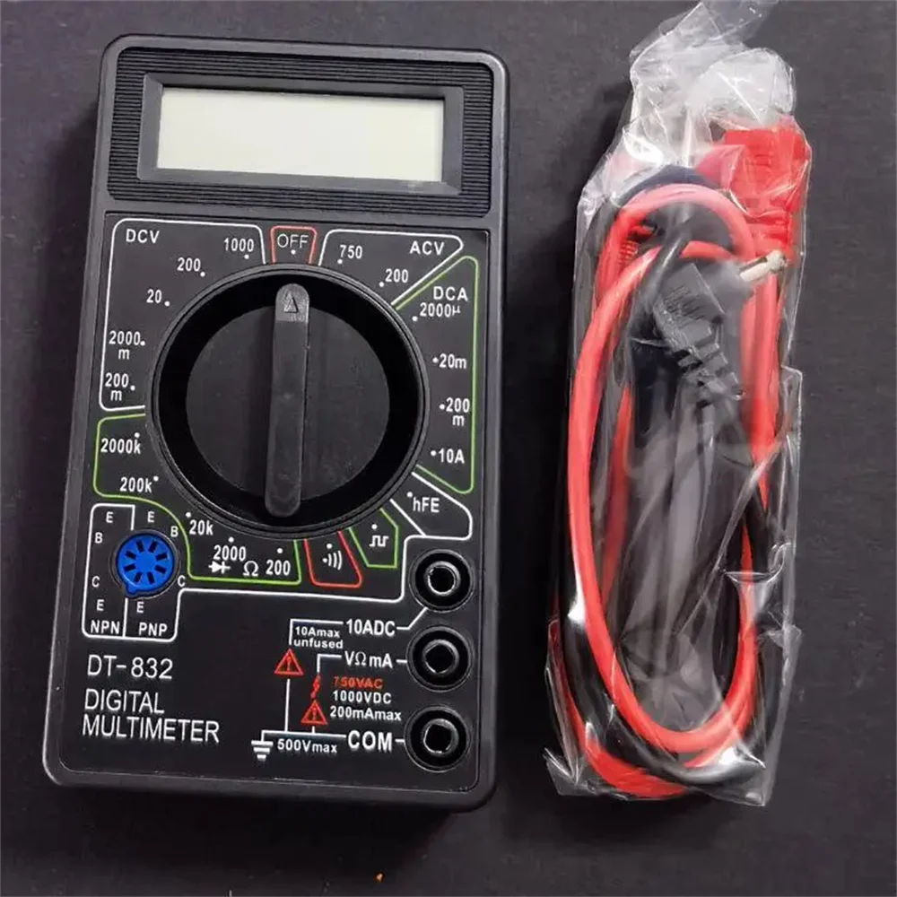 DT832 Multimeter Handheld Electrician Multimeter On-off Beep