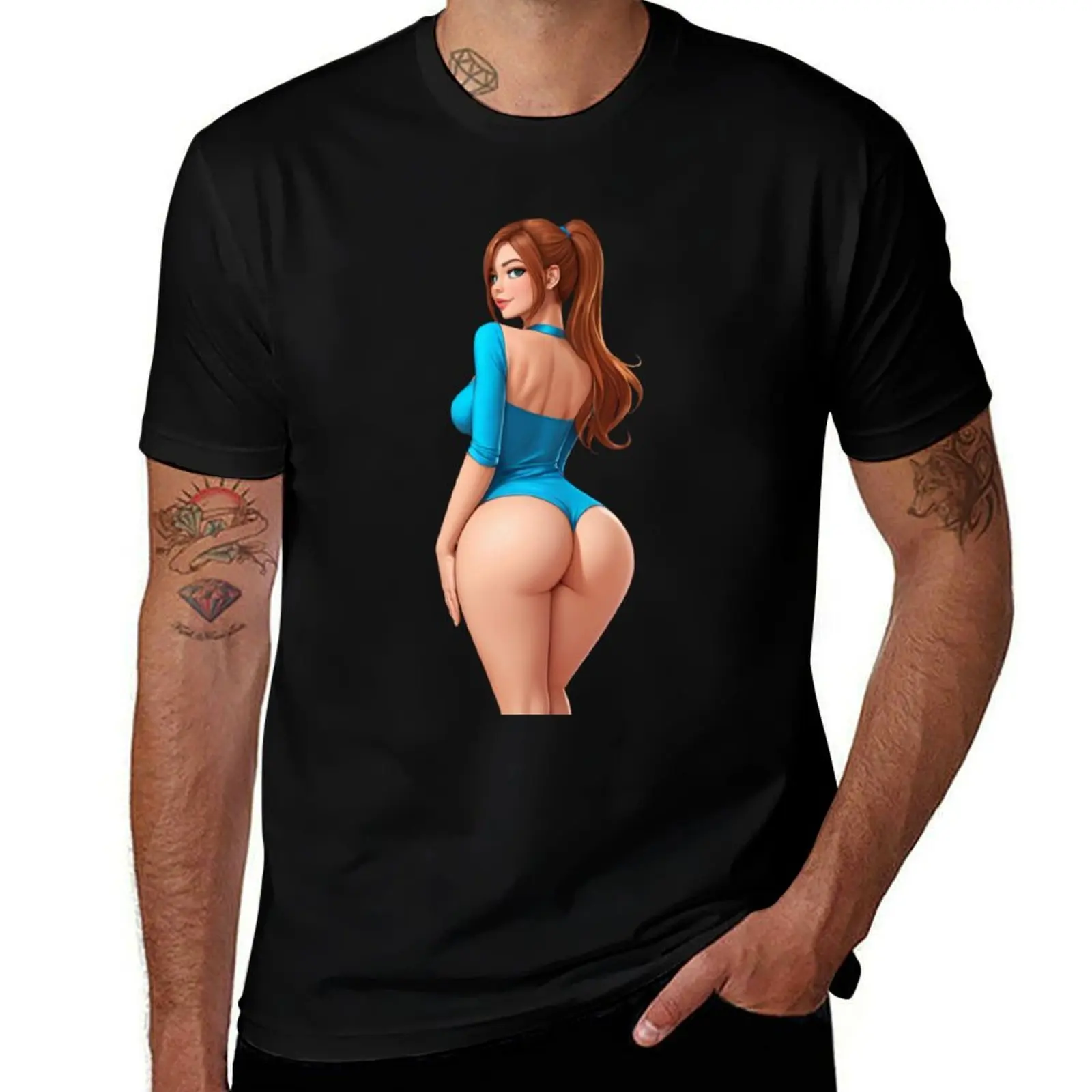 

shirts 100% for t shirts sexy girl brunette t slim T-Shirt man cotton t fit print shirt custom
