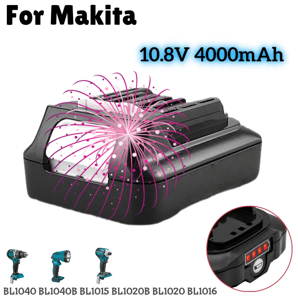 

Аккумулятор литий-ионный 10.8В 4Ач, замена для Makita CXT 4.0Ач (разъем Slide Style) BL1040 BL1040B BL1015 BL1020B BL1020 BL1016