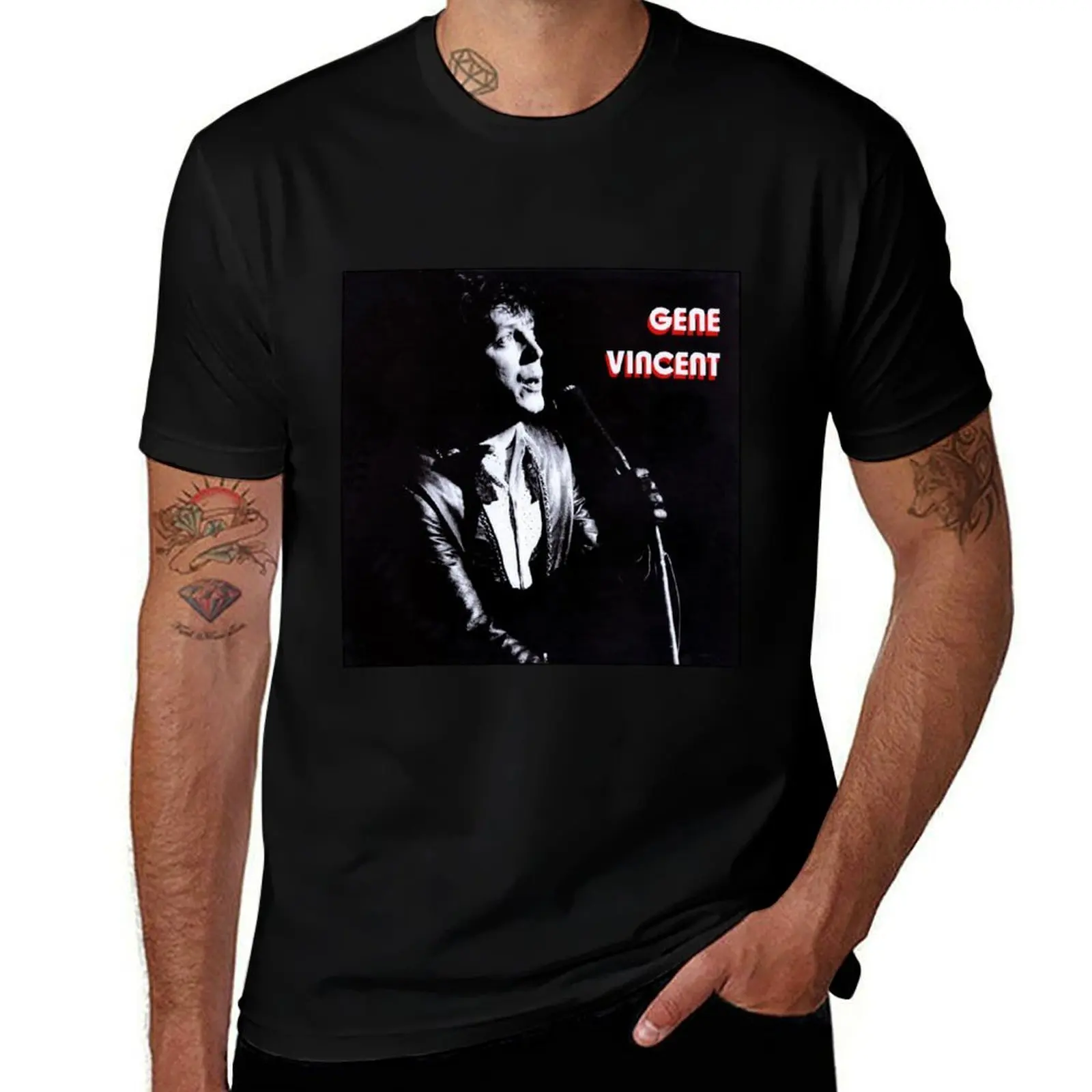 

ANOTHER GREAT GENE VINCENT ALBUM COVER! T-Shirt baggy shirts graphic tee shirt designer shirts Anime t-shirt men workout shirt