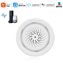 Wifi Siren Alarm Sensor Smart Alarm Siren Home Security System Tuya Smart Life APP Compatible with Alexa  Home Voice Control