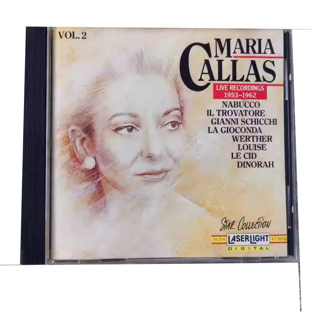 

CD Maria Callas Vol. 2-х стилей казолей романтической оперы исполняют эти отрывки с культовым тембре «Драматическое сопрано»
