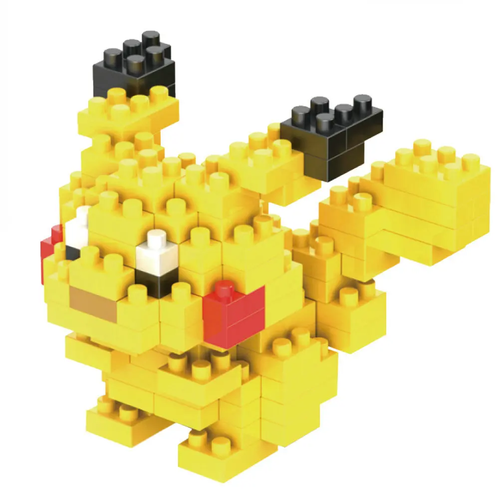 DIY Pokemon Blöcke kleine Cartoon Mini Baustein Pikachu Charizard Eevee Mewtwo Anime montieren Action-Modell Puppen Spielzeug
