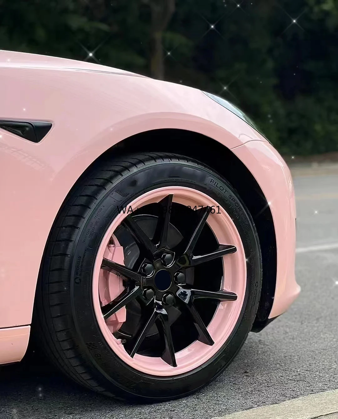 

Forged Car Alloy Wheel Rim 18 19 20 21 22 23 24 Inch 5x112 Sakura Pink Wheel Forged Rims for Tesla Model Y/tesla Model 3 Wheels
