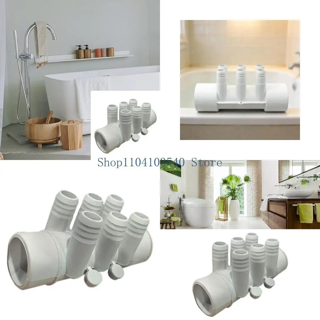 

02DC Pipe Fitting Manifold Distributor Connector for Bathroom Water Line Branching