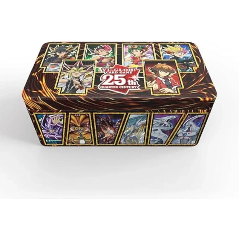 YuGiOh MP23 DUELING HEROES 25th Anniversary TIN CASE 1Tins FACTORY مختومة النسخة الأمريكية صندوق حديد مجموعة من البطاقات