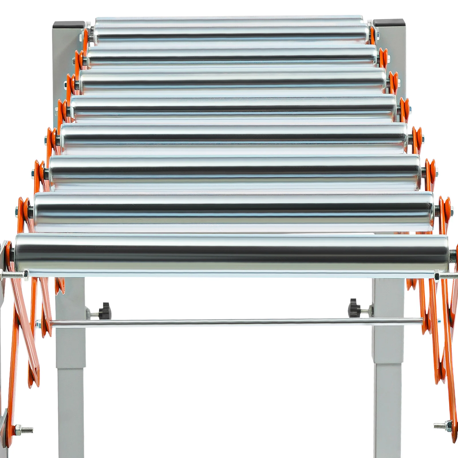 Adjustable Roller Conveyor Extendable Conveyor Table 50 kg Load Capacity