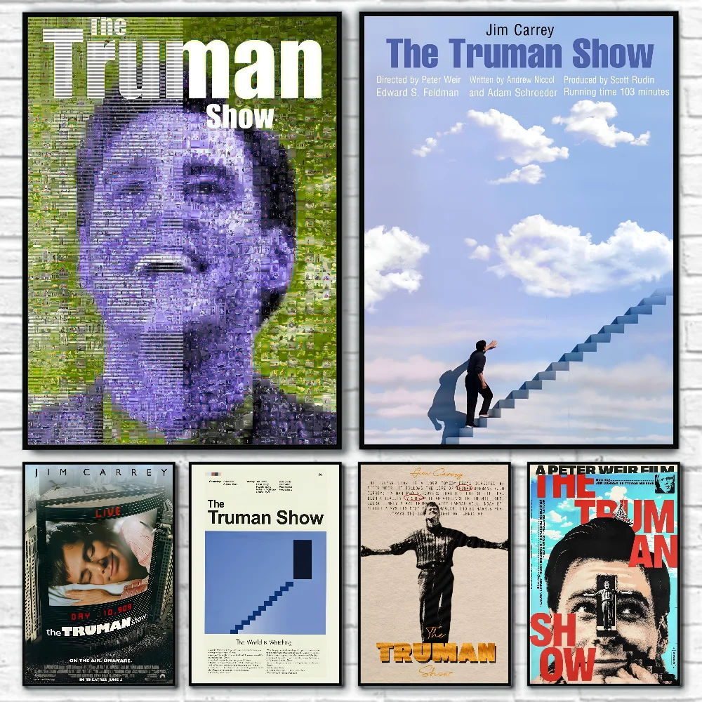 

The Truman Show Classic Movie HD Poster Self-adhesive Art Waterproof Paper Sticker Coffee House Bar Room Wall Decor