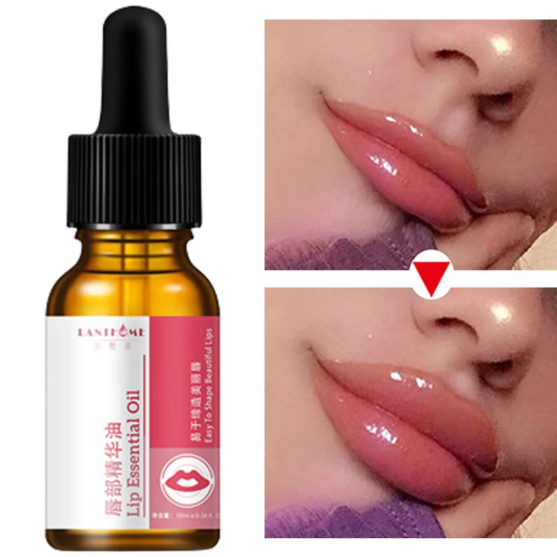 

Instant Volumising Lips Serum Plumper Repairing Reduce Fine Lines Fuller Filler Bigger Pulp Lips Moisturizing Care Products 10ml