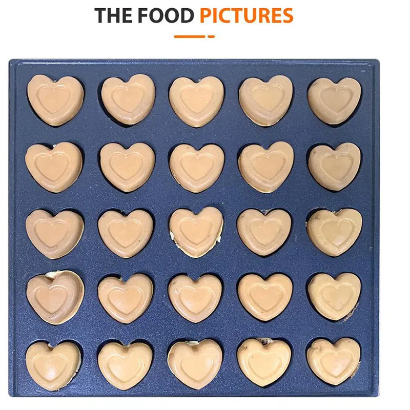 XEOLEO 50 Holes Heart Shaped Mini Dutch Pancake Maker Machine 1700W Electric Waffle Maker Dutch Poffertjes Grill Muffin