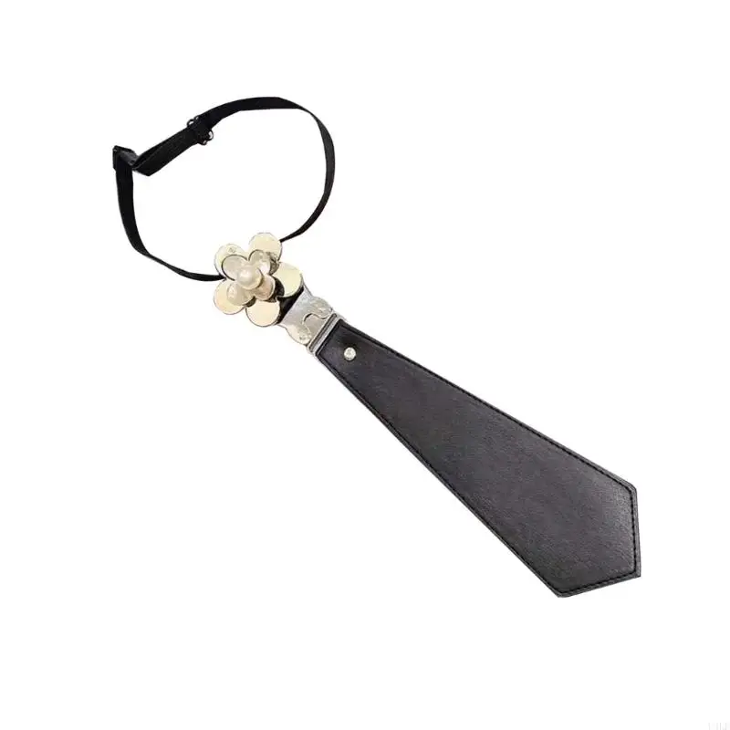 

U4LF Punk Preced Black Ties с Bowknot для женщин для девочек для нормальной рубашки или блузки