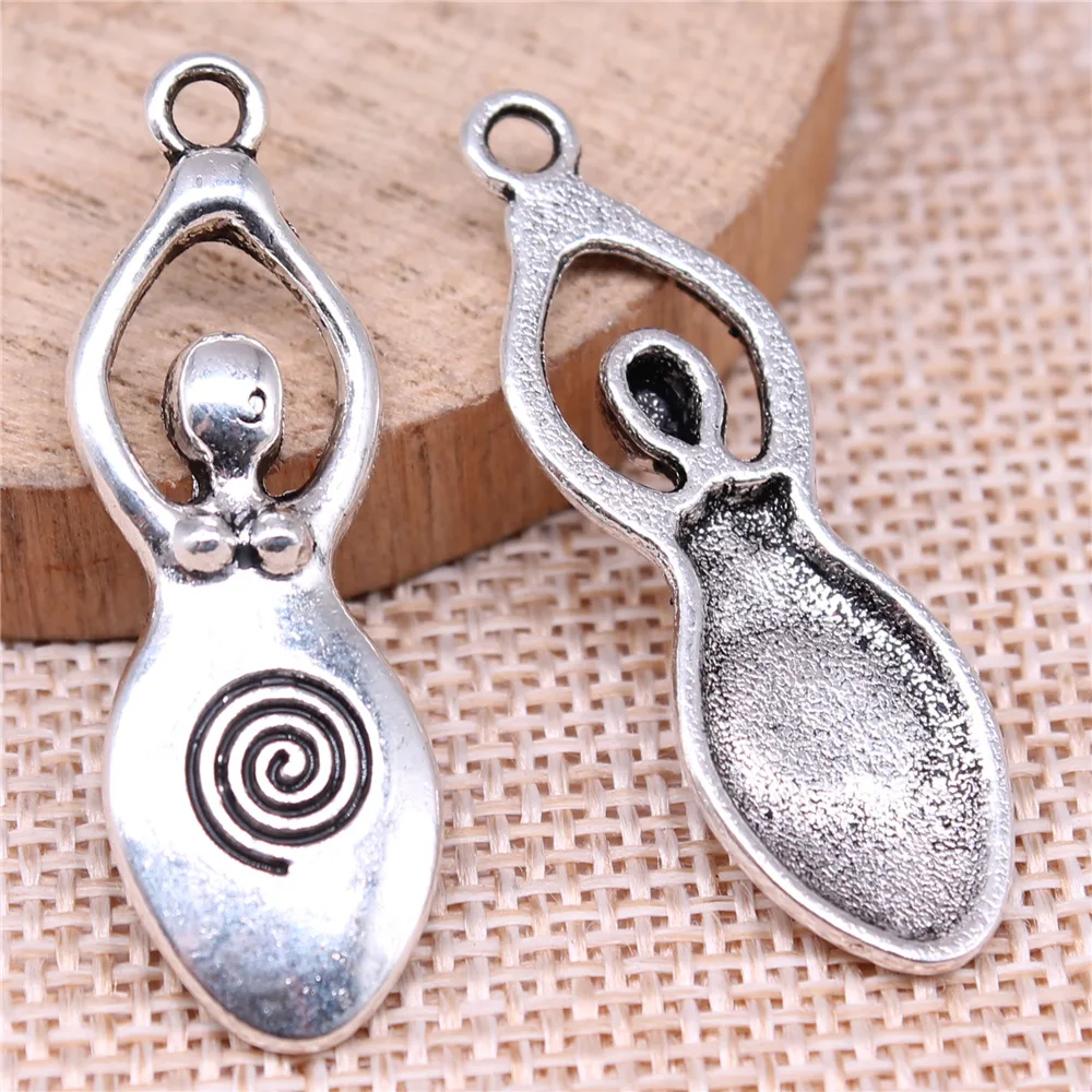 10pcs 39x13mm Charms Fertility Goddess Mother Pendant EF3713