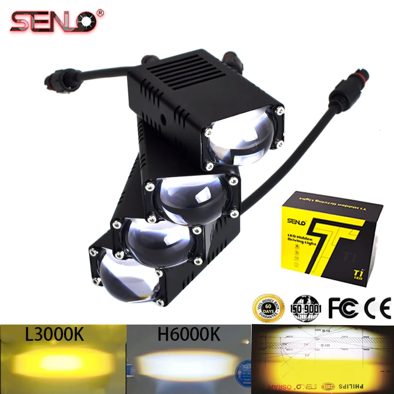 Senlo Automobile Led Headlight 12V High Bright Led Lights Lamp for Motorbike Moto External Front Led Focus Auxiliary Spotlights