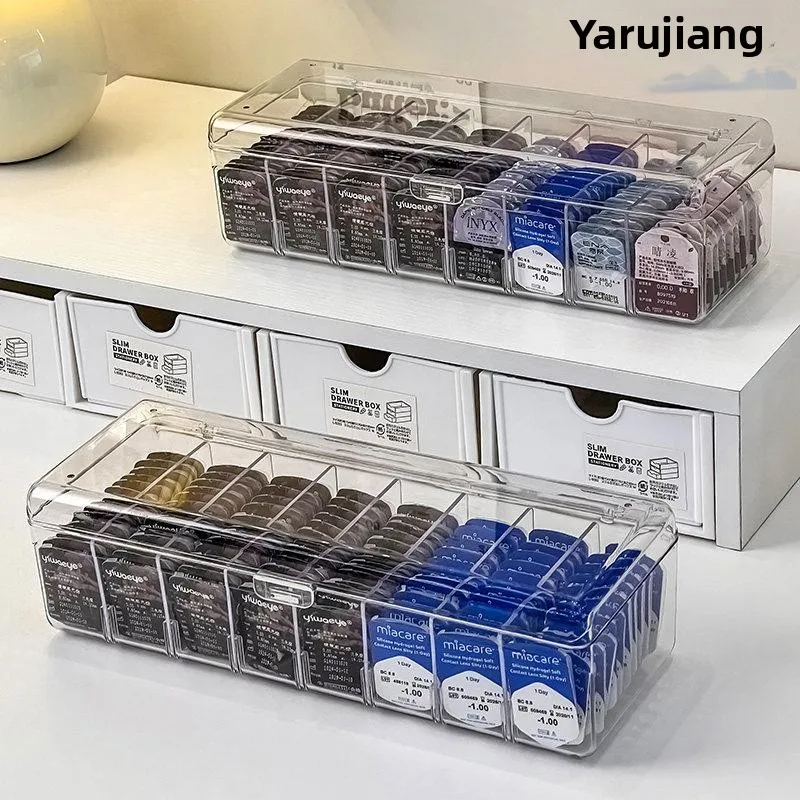 transparent-acrylic-contact-lens-storage-box-daily-throwaway-multi-pairs-invisible-eye-lenses-organizer-dustproof-desktop-cover