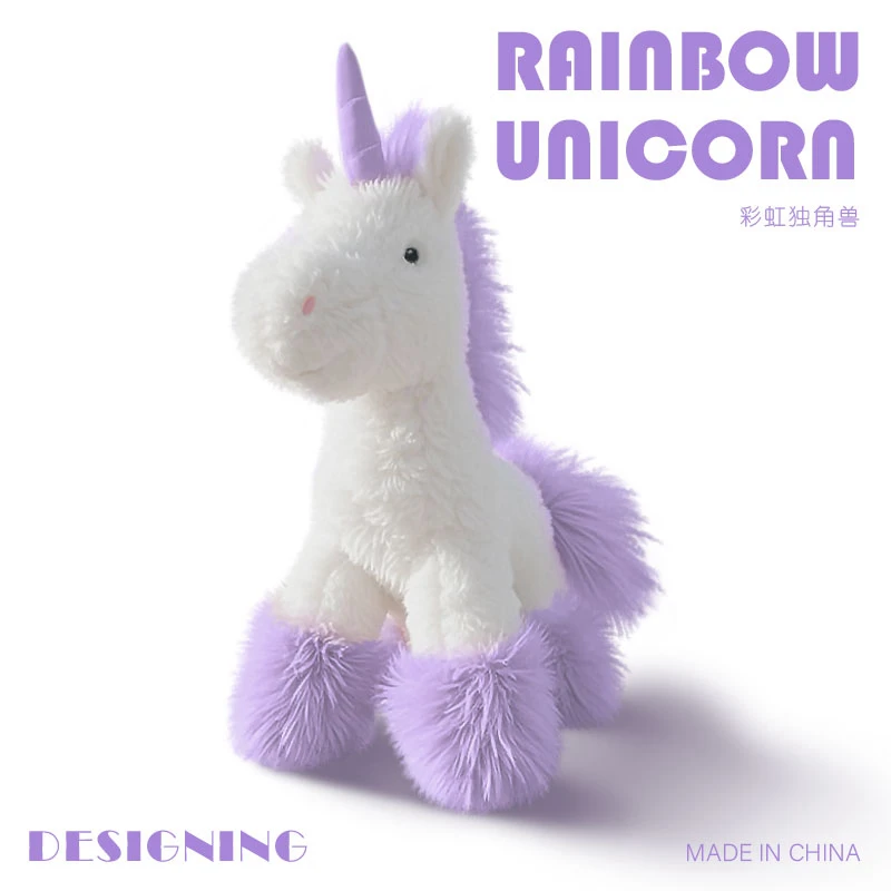 Kawaii licorne en peluche pendentif en peluche porte-clés mignon fille sac accessoires peluche poupée voiture porte-clés pendentif pour enfants cadeau de noël