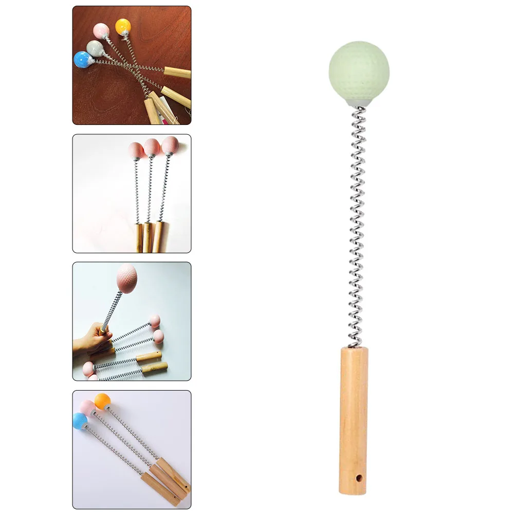 

Massage Hammer Back Massager Shoulder Percussion Handheld Manual Long Handle Body Massage Tool Acupressure Golf Spring Wooden
