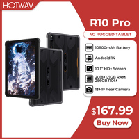 HOTWAV R10 Pro Rugged Tablet 10800mAh Massive Battery 10.1'' HD+ Display Pad Android 14 8GB 256GB 13MP 4G Global Tablet PC