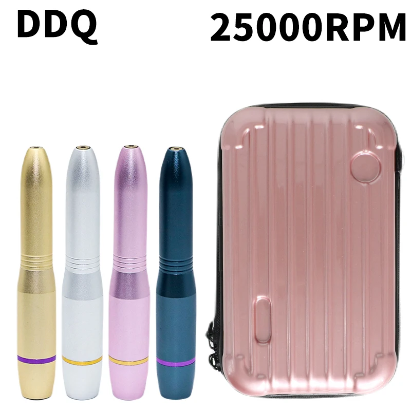 

DDQ Nail Drill Machine Electric Manicure File Portable USB Nail Drill Pen Nail Gel Milling Polisher Nail Salon Kit Tool for Mani