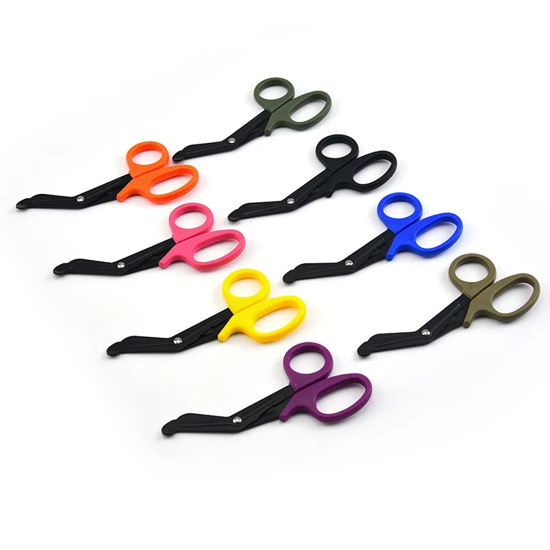 EDC Shears Paramedic Medical EMT Emergency Scissors Bandage Cutter Outdoor Tactical Gear Paracord Pocket Tool Camping Hiking