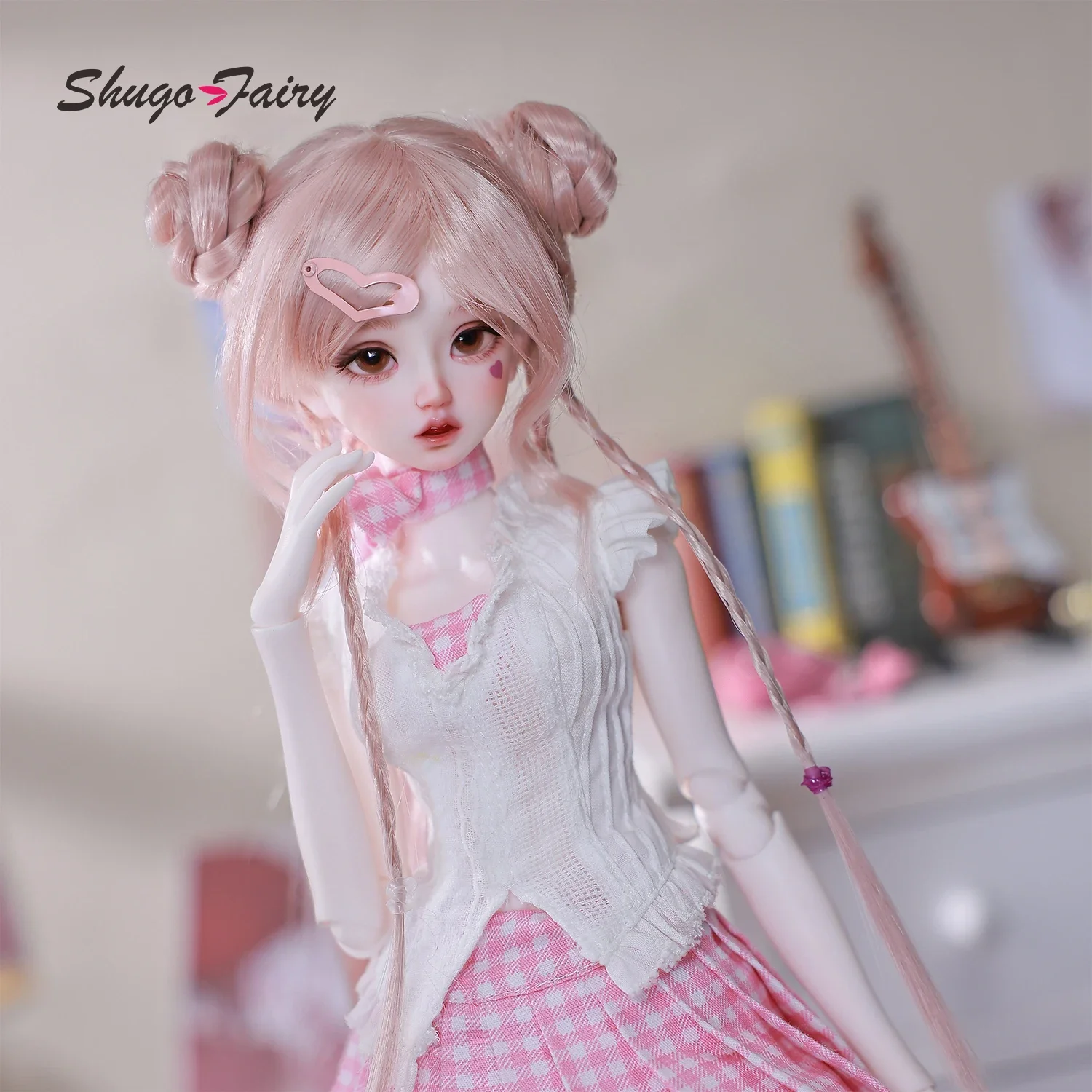

Curvy Anime Girl BJD Full Set - Shugafairy Anthea D 1/4 Quick-Change Wigs & Poseable Body