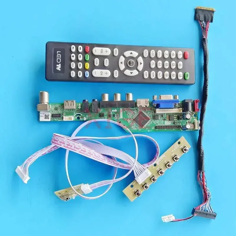 

Плата драйвера контроллера для LP140WD2-TLB1/TLD2/TLG1/TLHA DIY Kit, матрица для ноутбука USB + AV + VGA + HDMI, 14 дюймов, аналоговый телевизор 1600x900 LVDS, 40 контактов