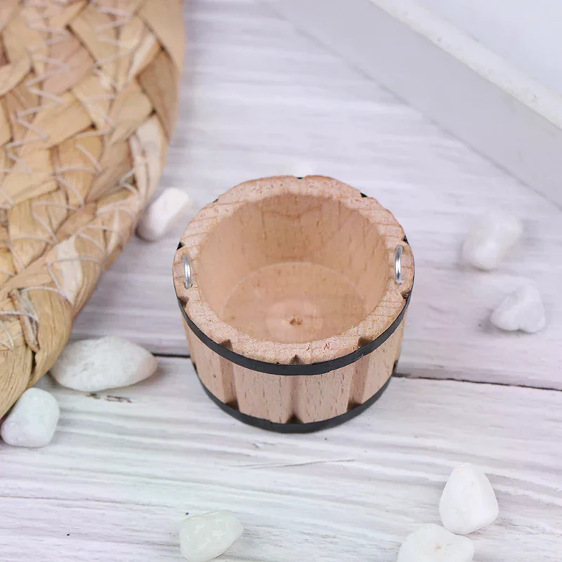 1:12 casa de muñecas miniaturas lavabo de madera barril modelo muebles accesorios para decoración de casa de muñecas niños juguetes para juego de imitación regalo