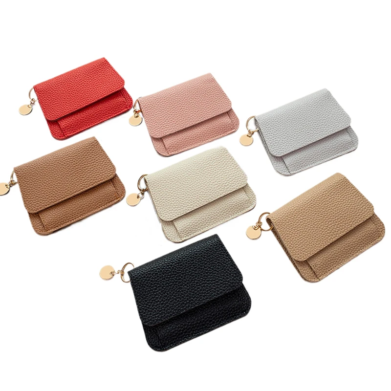 Cute Girl Short Zipper Lovely Pu Leather Coin Purse Women Small Wallet Ladies Mini Tassel Wallet Female Hand Wallet Purse