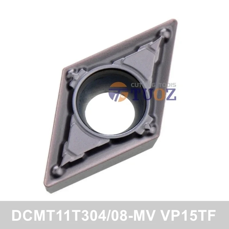 

Original DCMT11T304-MV DCMT11T308-MV VP15TF Carbide Inserts DCMT Turning Tools Stainless Steel, Metal Cast Iron, Universal