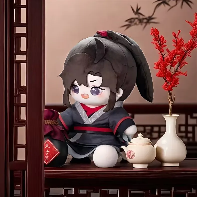 Los atributos de Wei Wuxian: muñeca de algodón de 40CM, linda 'El ancla del camino mágico', regalo de muñeca doujinshi relacionado con el anime