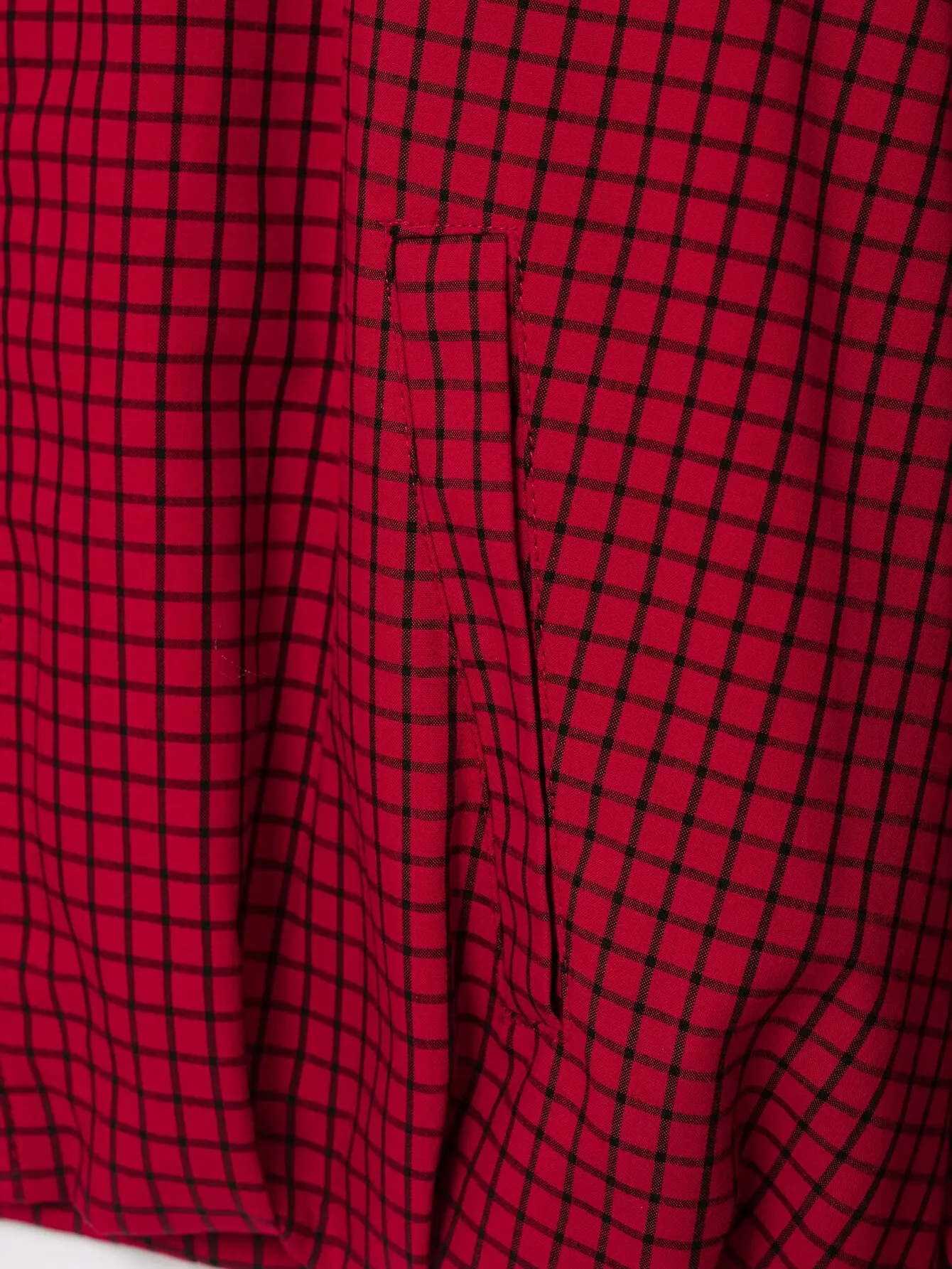 KONDALA Vintage Damen Pilotenjacken Rot Kariert Waffelstrick Stehkragen Lockerer Reißverschluss Langarm Streetwear Herbst Freizeitjacken – Detail 13
