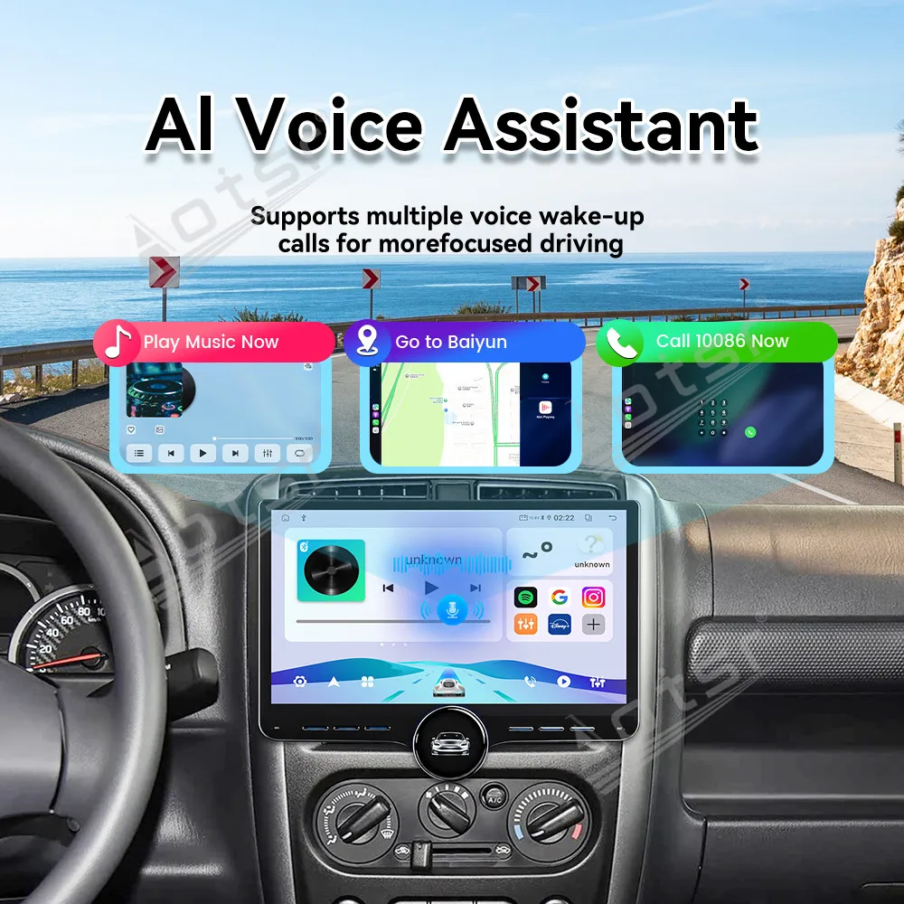 11.5" Android 15 For Suzuki Jimny 2007-2016 CarPlay Car Radio GPS Navigation DSP Screen Multimedia Player Head Unit view 3