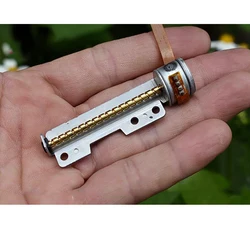 Micro 2-Phase 4-Wire Stepper Motor Micro 15MM Stepper Motor DC 6V 0.55A 50MM Long Screw Rod Mini Electric Stepping Motor Model