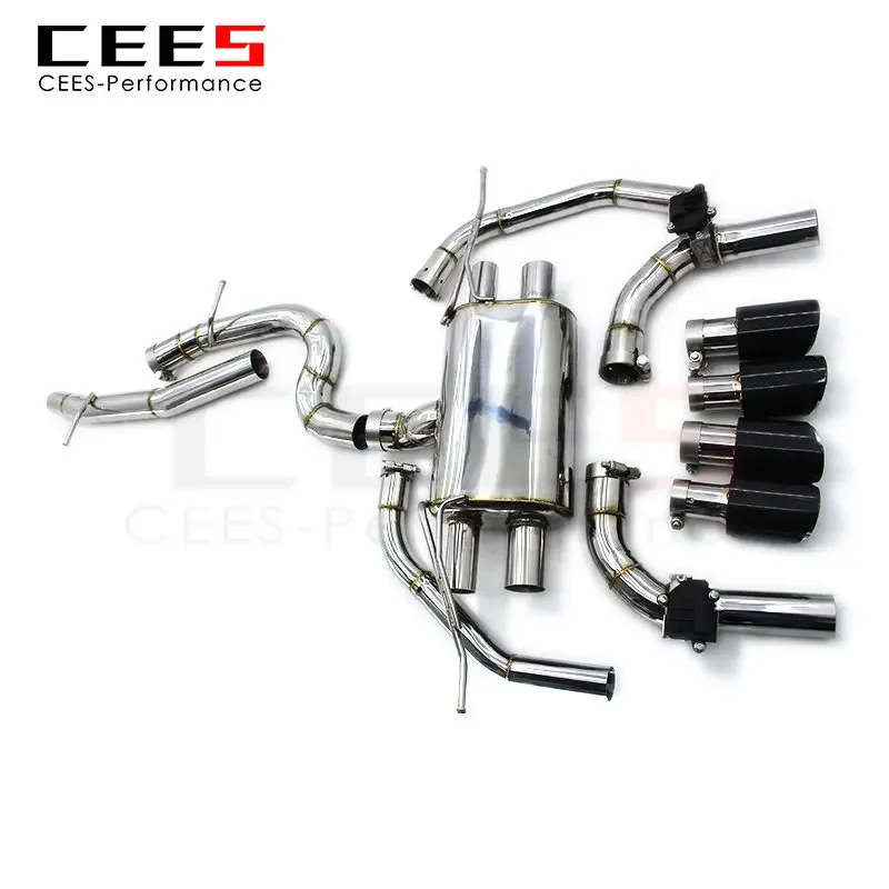 CEES Catback Exhaust for Audi S3 2.0T 2015-2023 Tuning Performance Stainless Steel Escape Exhaust Pipe Valve Exhaust System