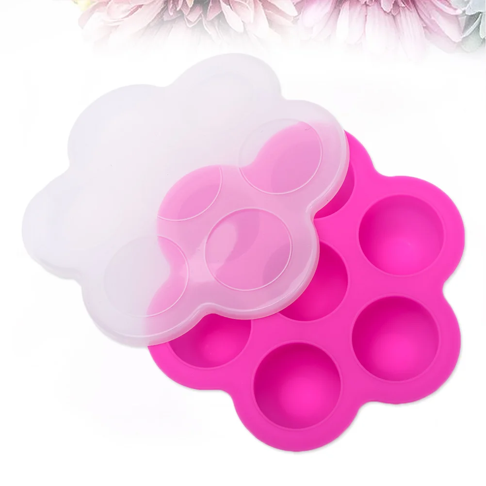 

Baby Food Container 7-Cavity Silicone Freezer Tray For Baking Storage Serving Oven Safe With Lid Food Storage