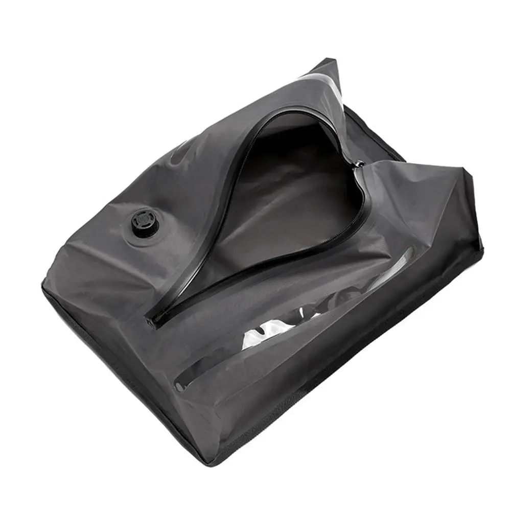 أكياس مكنسة قابلة لإعادة الاستخدام للسفر قابلة للطي الغبار فراغ ضغط حقيبة مقاوم للماء توفير المساحة الأمتعة فراغ حقيبة التخزين