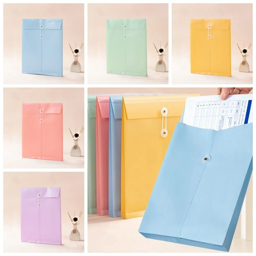 5 Color Document Organiser A4 PP File Folder Paper Organizer Archive Folder A4 File Organizer Large Envelopes Waterproof Receipt