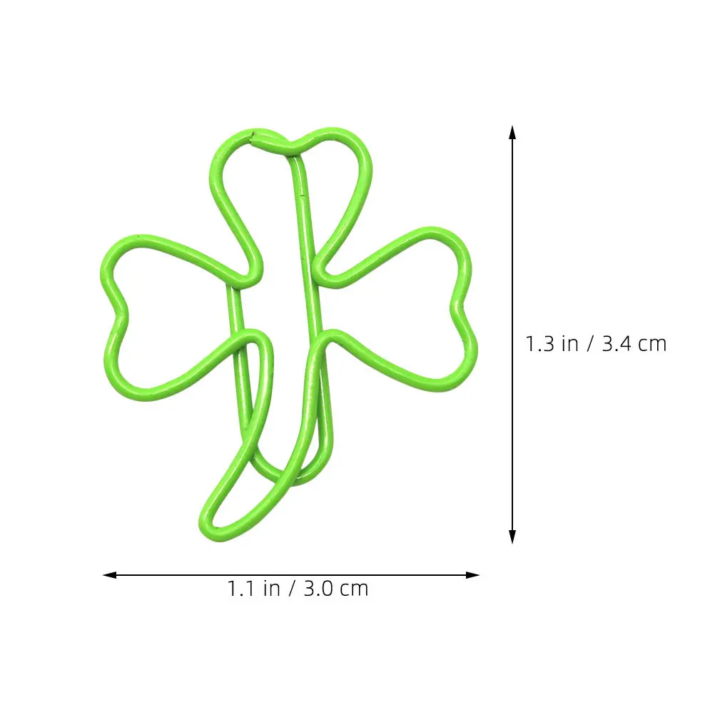 30Pcs Clips Decorative Leaf Shaped File Clips for Office School Document Bookmarks Creative Shaped Paperclips