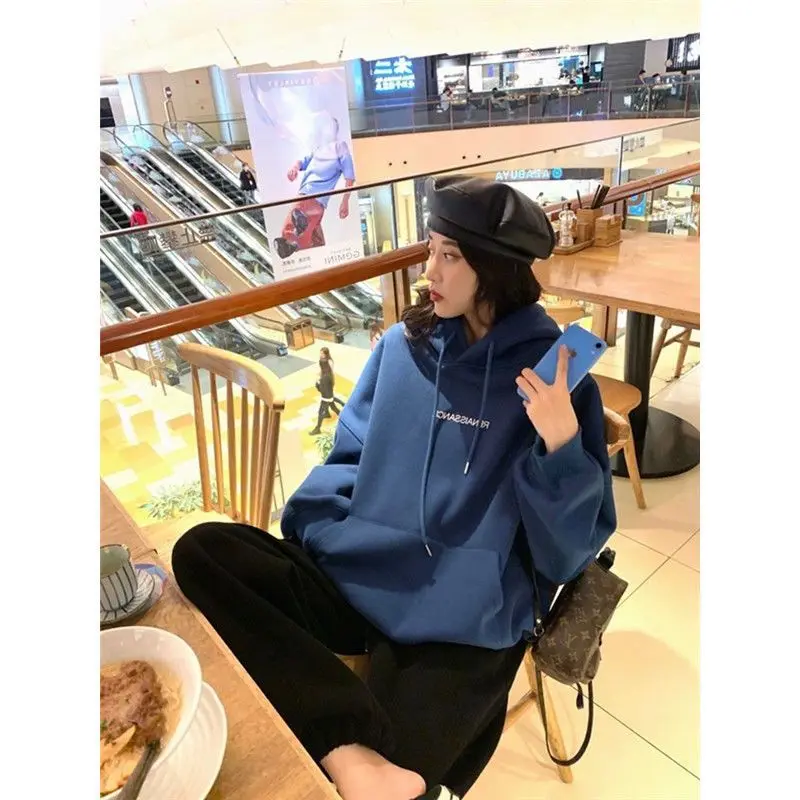 

Флисовая толстовка со шляпой, женская короткая осенняя толстовка с рисунком для отдыха, унисекс, многослойная, многослойная, в стиле ретро, хлопок, забавная, современная