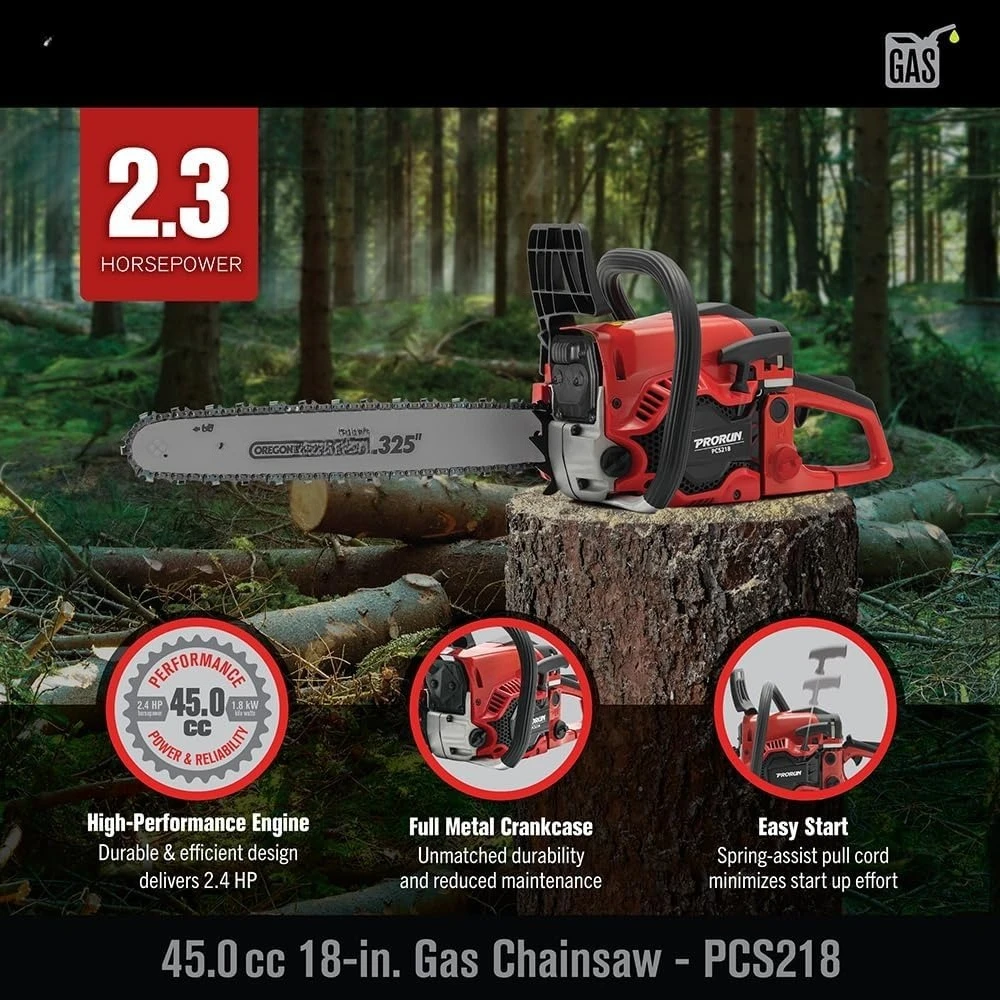 

45.0cc 18-in -Powered 2-Cycle Chainsaw