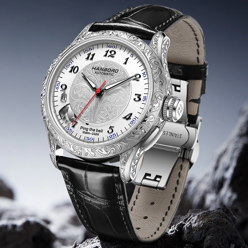 

HANBORO hourly clock series men's fully automatic mechanical watch
