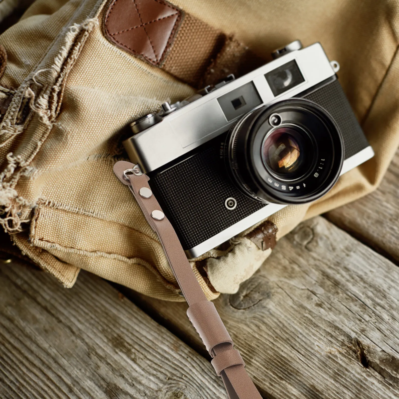 2Pcs Real Cowhide Camera Wrist Band Adjustable Hand Strap for Digital Cameras Smooth Texture Long Service Life