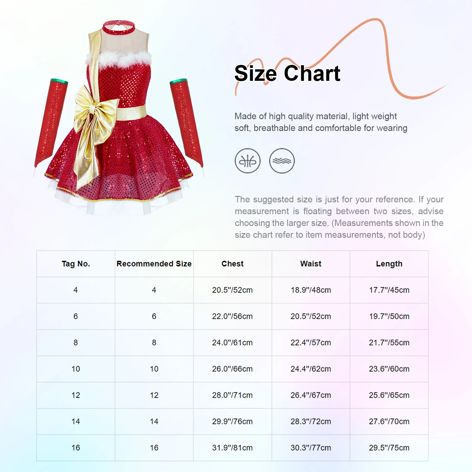 Teen Girls Christmas Sleeveless Candy Cane Striped Ballet Dance Tutu Dress with Sleeves Xmas New Year Carnival Santa Elf Costume view 6