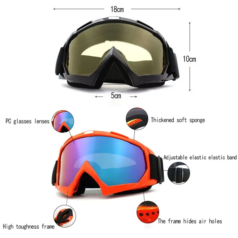 Gafas de esquí y Snowboard para hombre y mujer, lentes de protección solar para deportes de invierno