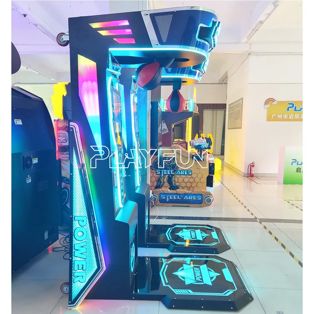 Indoor Punching And Kicking Ticket Coin Operated Boxing Arcade Redemption Game Machine For Game Center