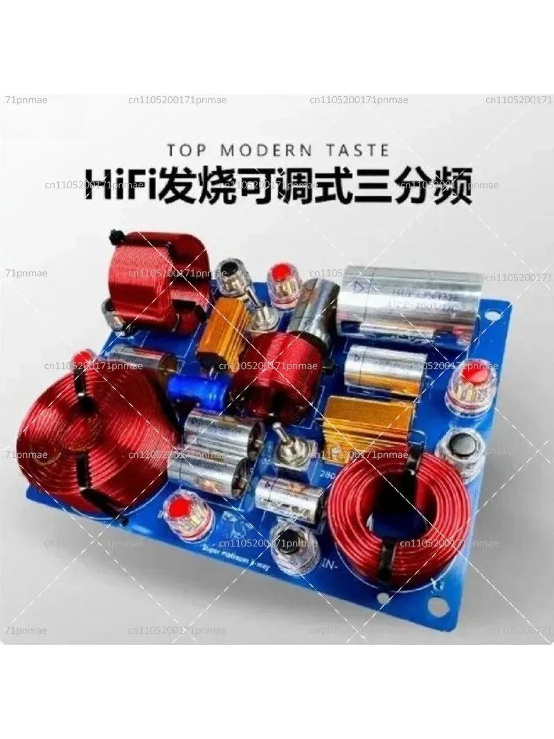 TMT Adjustable Frequency Divider 3-Way HIFI Speaker Crossover Welding-Free High Medium Low